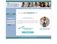 Tablet Screenshot of christianroommates.com